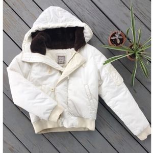 Vintage Off-White Ralph Lauren RL Puffer Down Coat